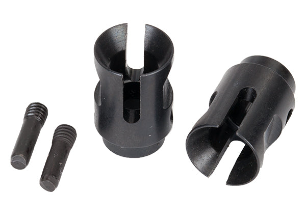 TRAXXAS 8353X Drive cups, inner (2) steel constant-velocity driveshafts / screw pins (2) 4-Tec