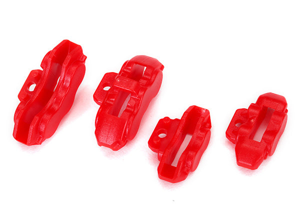 TRAXXAS 8367 4-Tec 2.0 Front & Rear Brake Calipers Red
