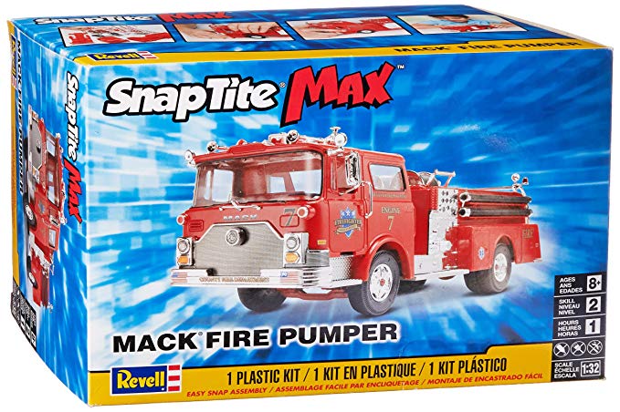 REVELL 85-1225 1/32 Snap Mack Fire Pumper
