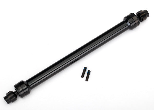 TRAXXAS 8555 Driveshaft center rear 6061-T6 aluminum black-anodized