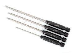 TRAXXAS 8715X Speed Bit Set, hex driver, 4-piece straight (1.5mm, 2.0mm, 2.5mm, 3.0mm), 1/4" drive