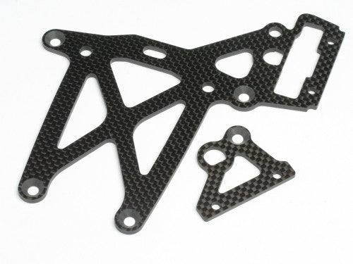 HPI 87453 Rear Upper Plate Set Woven Graphite/Baja 5B *DISC*