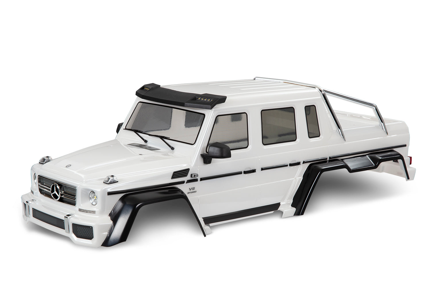 TRAXXAS 8825A Body, Mercedes-Benz® G 63®, complete (pearl white) (includes grille, side mirrors, door handles, & windshield wipers)