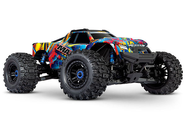 TRAXXAS 89086-4 Maxx V2 with wide Maxx 1/10 scale monster truck. Fully assembled, RTR with TQi™ 2.4GHz radio system, VXL-4s™ brushless power system, and ProGraphix® painted body 2.0