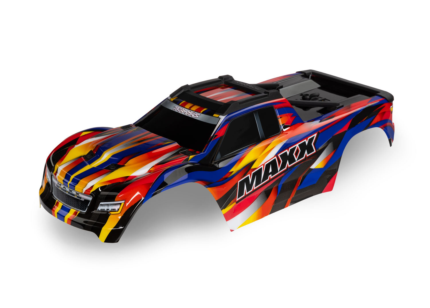 TRAXXAS 8918P Body, Maxx®, yellow (painted, decals applied) (fits Maxx® with extended chassis (352mm wheelbase))