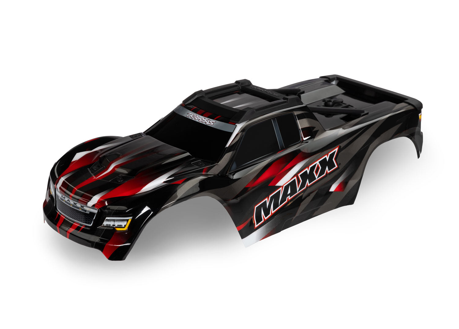 TRAXXAS 8918R Body, Maxx®, red (painted, decals applied) (fits Maxx® with extended chassis (352mm wheelbase))
