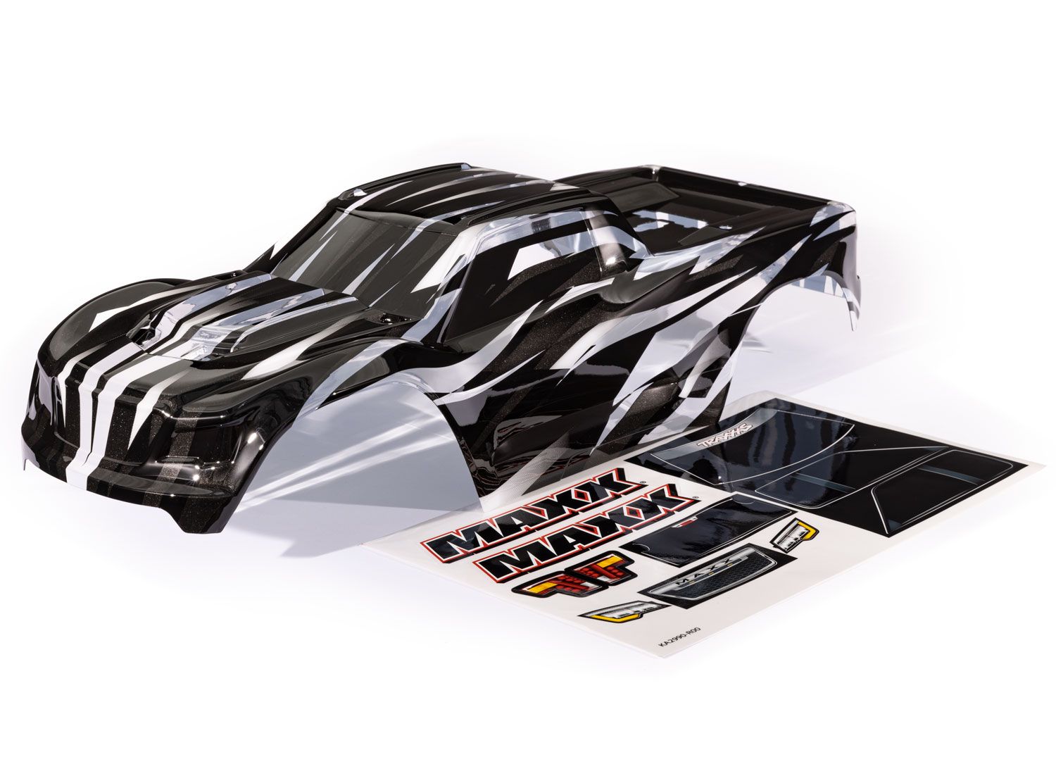TRAXXAS 8918X Body, Maxx®, ProGraphix® (graphics are printed, requires paint & final color application)/ decal sheet (fits Maxx® with extended chassis (352mm wheelbase))