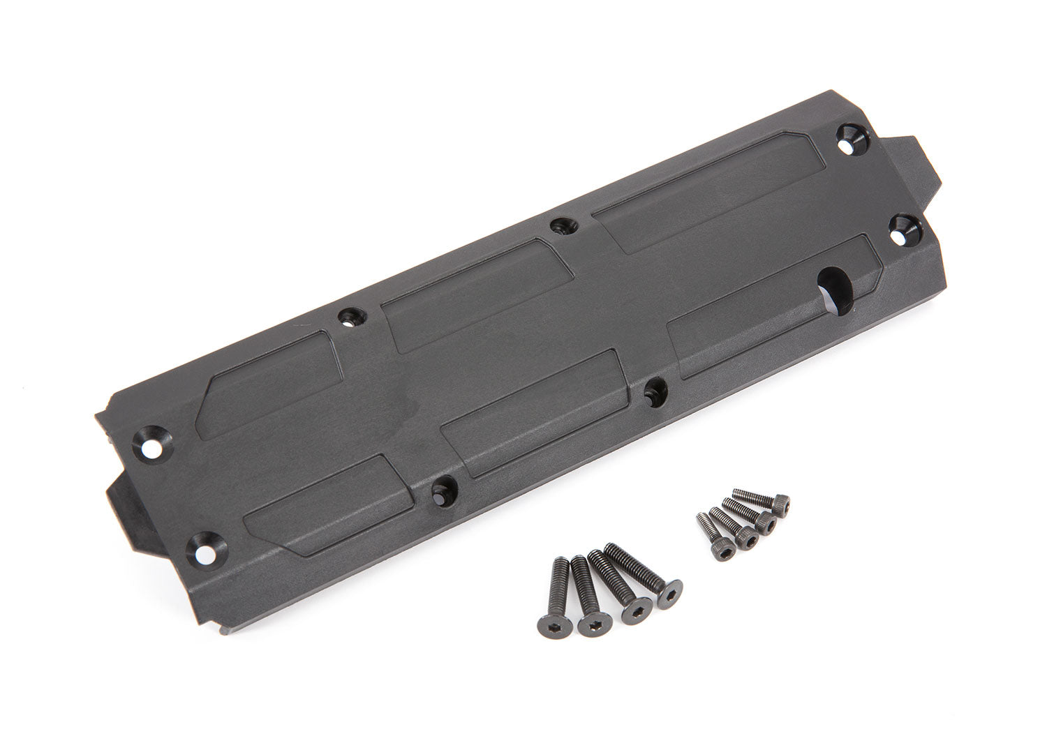 TRAXXAS 8945R Skidplate, center/ 4x20 CCS (4)/ 3x10 CS (4) (fits Maxx® with extended chassis (352mm wheelbase))