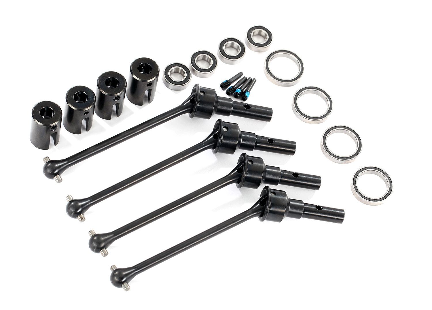 TRAXXAS 8950X Driveshafts steel constant-velocity assembled front or rear (4) 8654 8654G or 8654R and 7758, 7758G, or 7758R required for a complete set MAXX