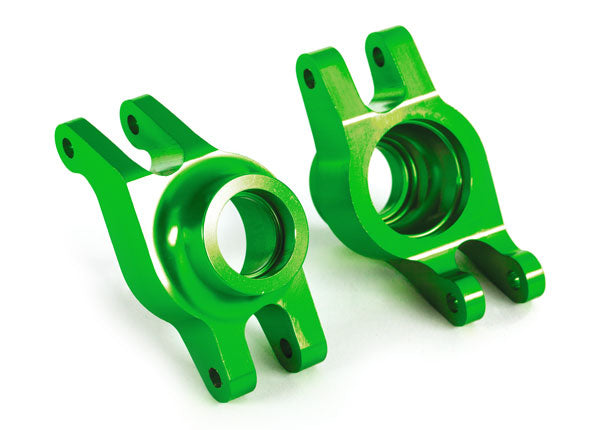 TRAXXAS 8952G Carriers Stub Axle Green Aluminum Rear