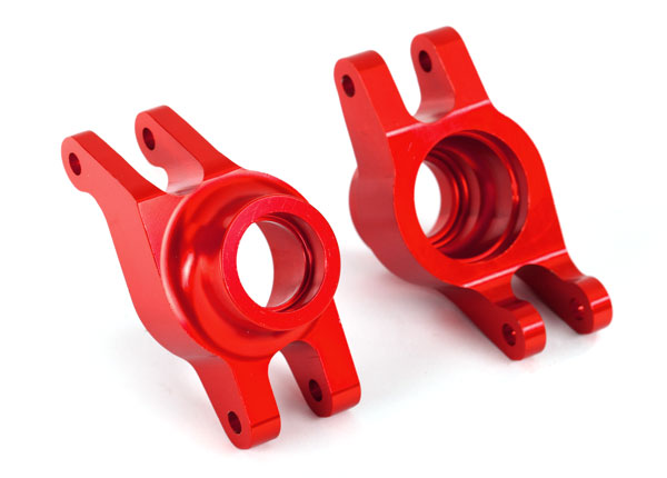 TRAXXAS 8952R Carriers Stub Axle Red Aluminum Rear