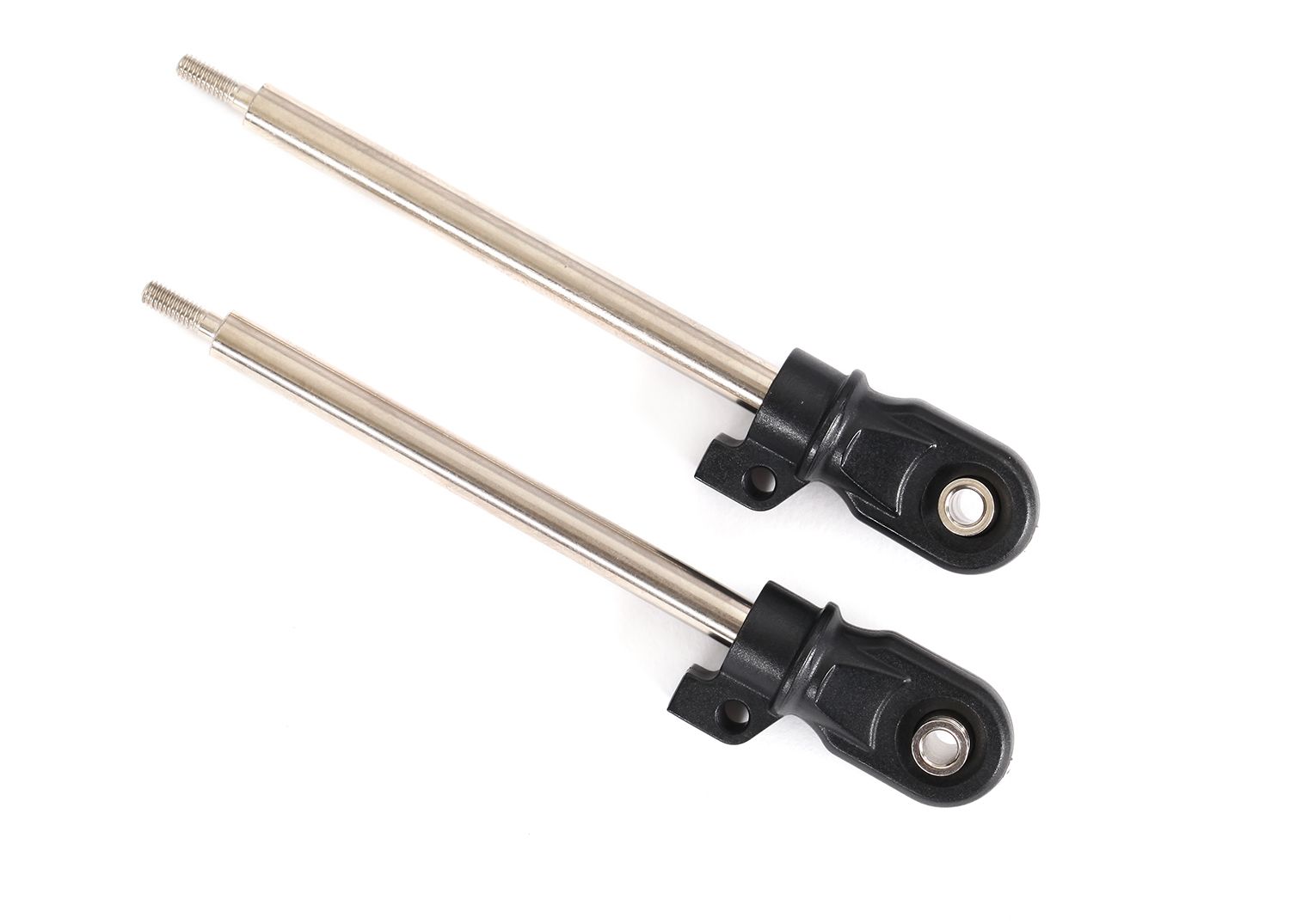 TRAXXAS 8963 Shock shaft 72mm GT Maxx steel, chrome finish (2)/ rod ends (2)/ hollow balls (2)