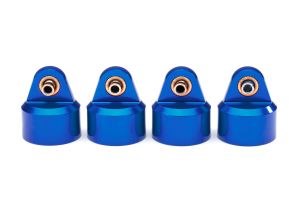 TRAXXAS 8964X Shock caps aluminum Blue-anodized GT Maxx shocks (4)