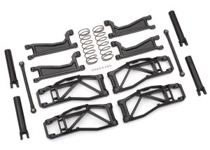 TRAXXAS 8995 Suspension kit, Wide Maxx Black includes front &amp; rear suspension arms, front toe links, rear shock springs