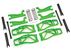 TRAXXAS 8995G Suspension kit, Wide Maxx green includes front &amp; rear suspension arms, front toe links, rear shock springs