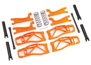TRAXXAS 8995T Suspension kit, Wide Maxx orange includes front & rear suspension arms, front toe links, rear shock springs