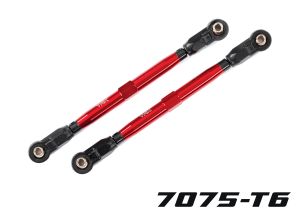 TRAXXAS 8997R Toe links front TUBES red-anodized, 6061-T6 aluminum) (2) for use with #8995 WideMaxx™ suspension kit MAXX
