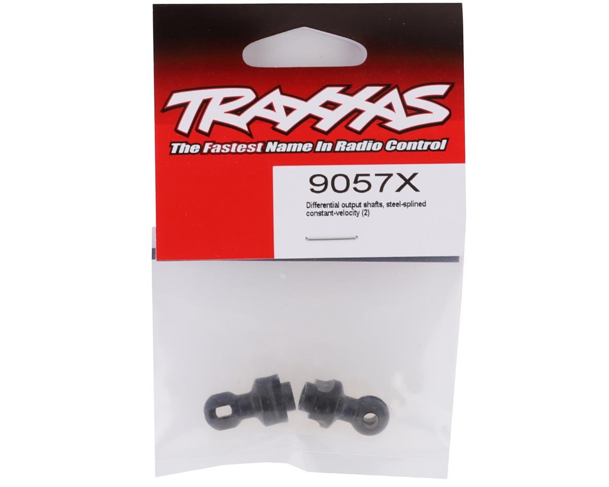 TRAXXAS 9057X Differential output shafts, steel-splined constant-velocity (2)