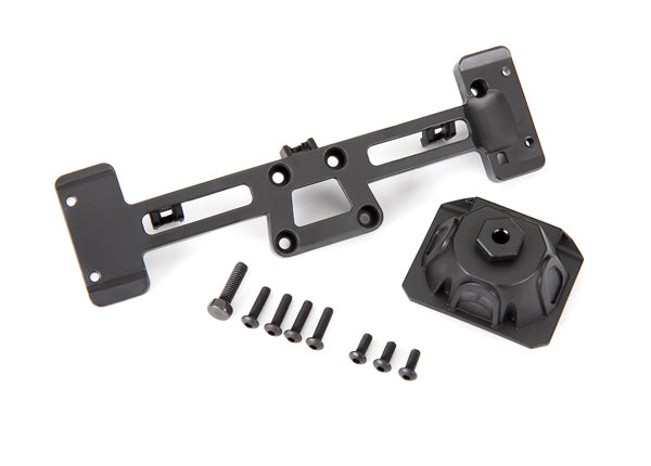TRAXXAS 9219 Spare tire mount/ mounting bracket/ 3x8 BCS (3)/ 3x12 BCS (4)/ 4x15mm hex bolt (fits #9211 body)