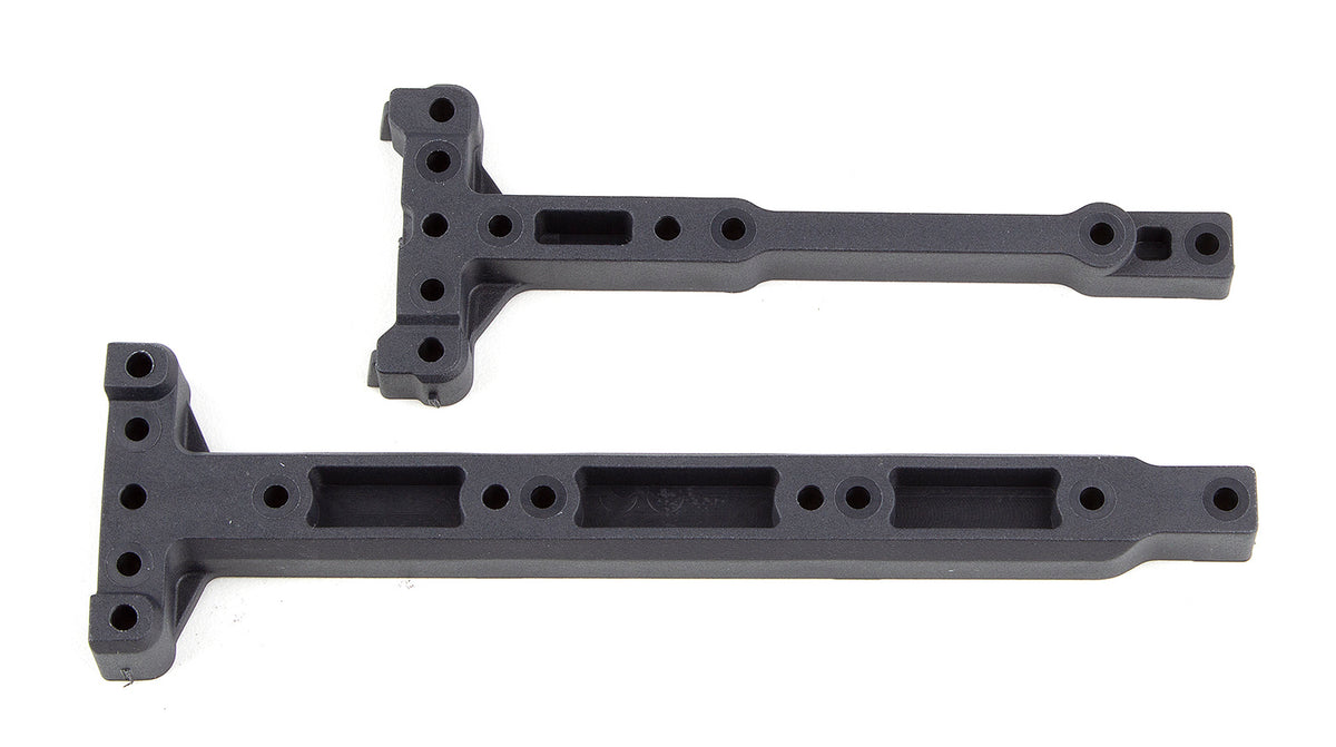 ASSOCIATED 92300 RC10B74 FT Chassis Braces, carbon fiber