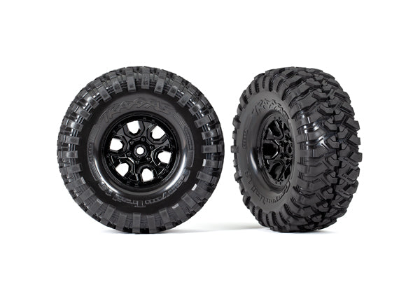 TRAXXAS 9272 Tires and wheels, assembled, glued (TRX-4® 2021 Bronco 1.9" wheels, Canyon Trail 4.6x1.9" tires) (2)