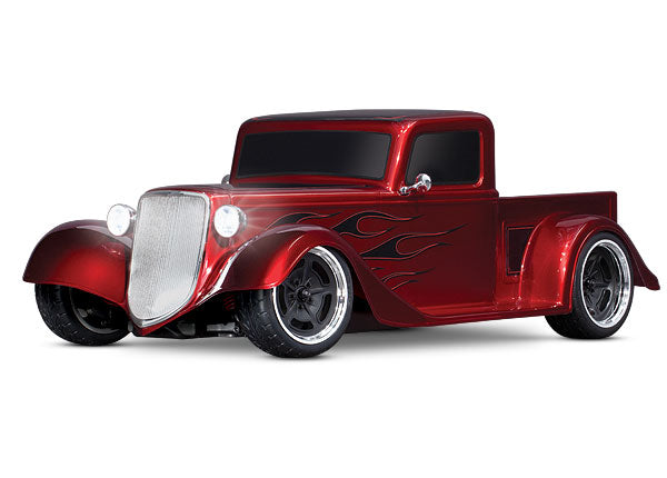 TRAXXAS 93034-4 RED Factory Five '35 Hot Rod Truck: 1/10 Scale AWD Electric Truck with TQ 2.4GHz radio system
