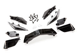 TRAXXAS 9316 Grille, Chevrolet Corvette Stingray/ grille mount 3/ headlight housing 2/ lens 2/ headlight mount 2/ 2.6x6mm BCS 4/ 2.6x8mm BCS 8