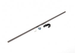 TRAXXAS 9356 Driveshaft, center, steel 278mm/ pin/ support, center driveshaft/ 5x11x4 bearing