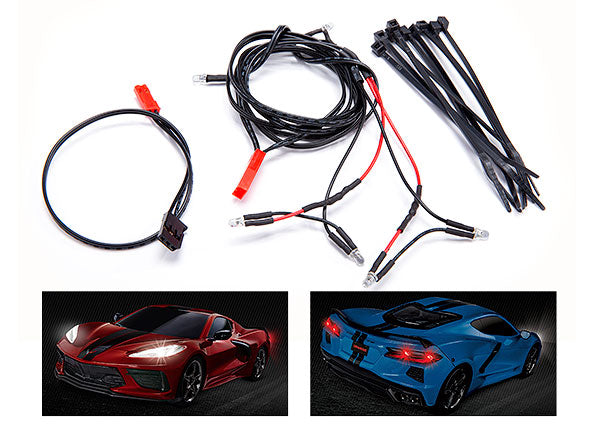 TRAXXAS 9380 LED light harness/ power harness/ zip ties (9) (fits #9311 body)