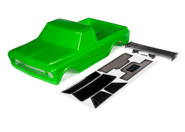 TRAXXAS 9411G Body, Chevrolet C10 (green) (includes wing & decals) (requires #9415 series body accessories to complete body)