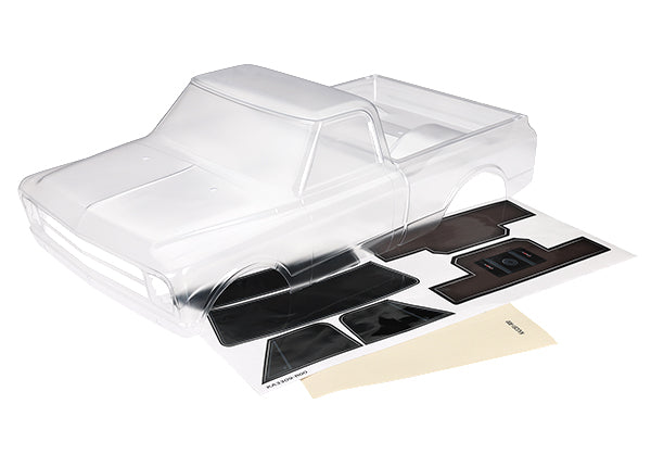 TRAXXAS 9411 Body, Chevrolet C10 (clear, requires painting)/ window masks