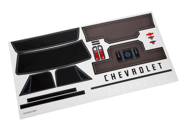 TRAXXAS 9413 Decal sheet, Chevrolet C10