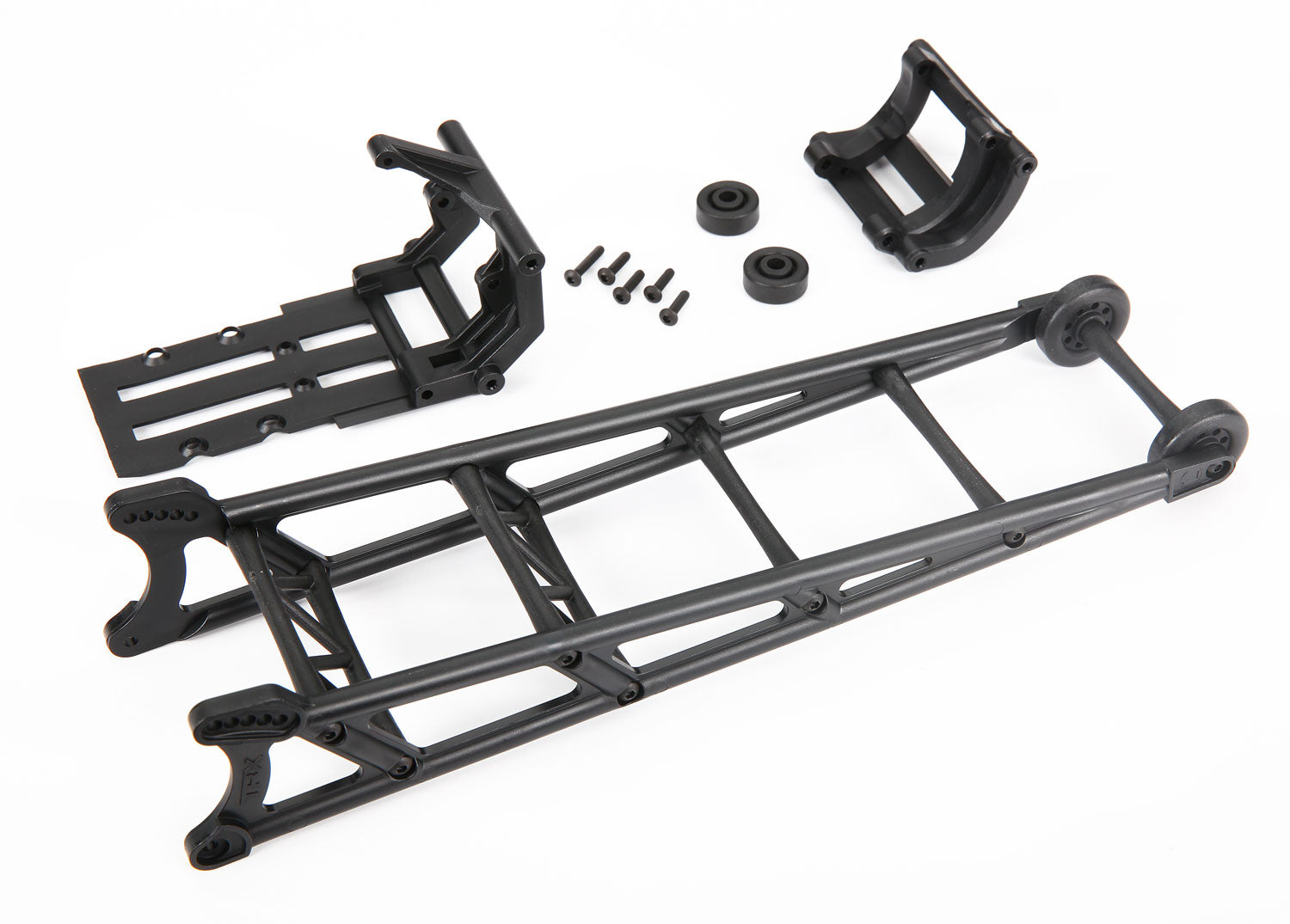 TRAXXAS 9460 Wheelie bar, black (assembled)/ wheelie bar mount