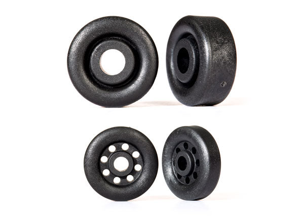 TRAXXAS 9461 Wheels, wheelie bar, black (26mm (2), 18mm (2))
