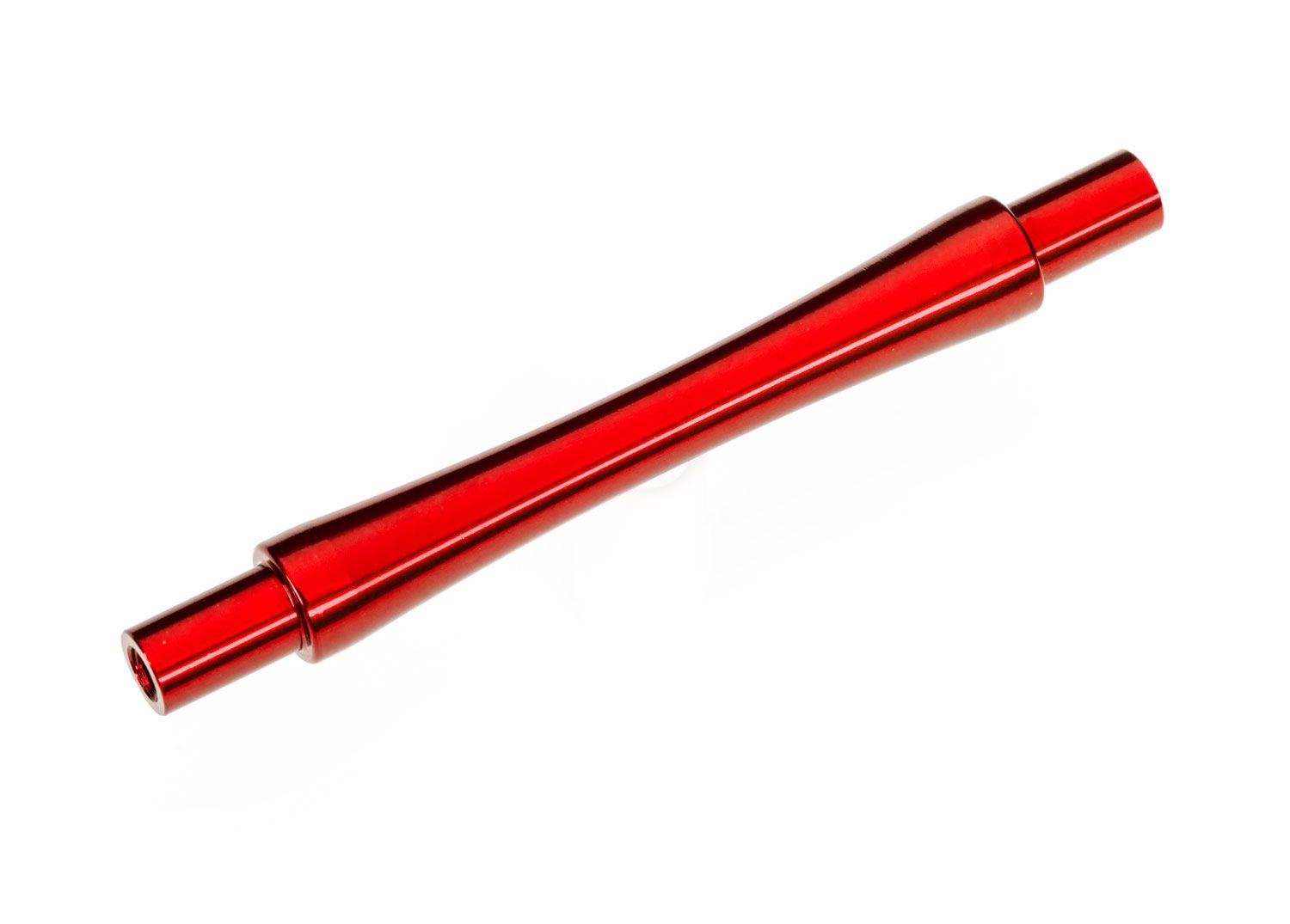 TRAXXAS 9463R Axle, wheelie bar, 6061-T6 aluminum (red-anodized) (1)/ 3x12 BCS (with threadlock) (2)