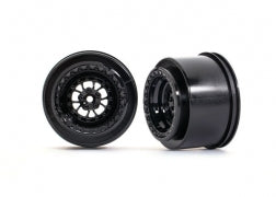 TRAXXAS 9473  Wheels, Weld gloss black rear 2