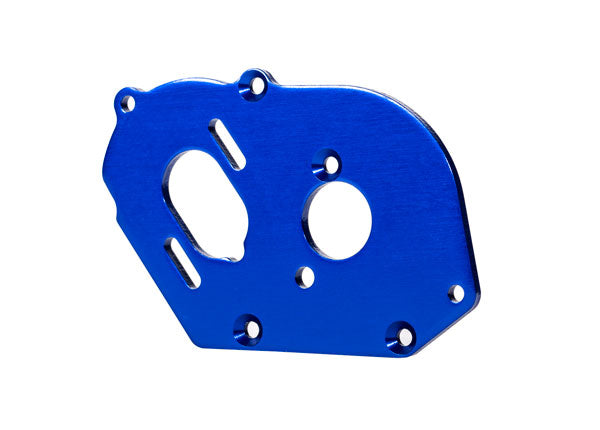 TRAXXAS 9490 Plate, motor, blue (3.2mm thick) (aluminum)