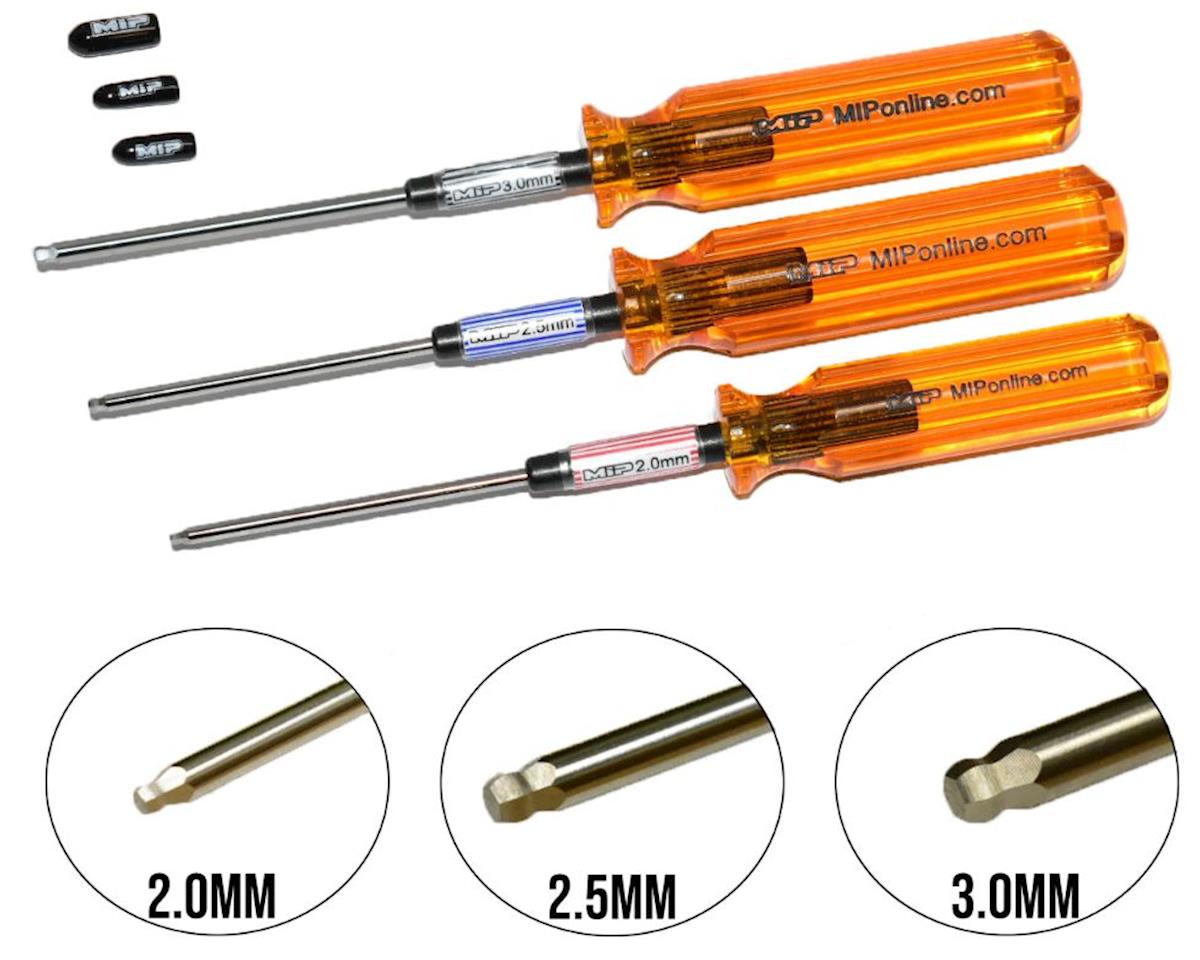 MIP 9506 Metric Ball End Hex Driver Wrench Set (3) 2.0, 2.5 & 3.0mm