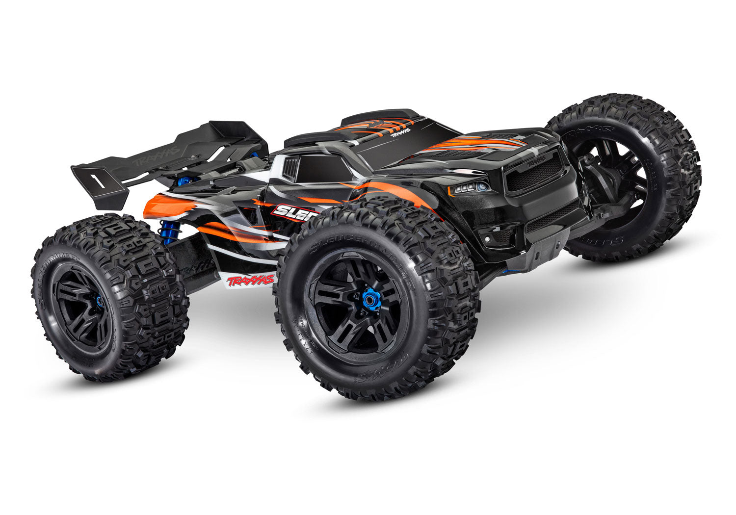 TRAXXAS 95076-4 Sledge 1/8 scale 4WD brushless monster truck. Fully assembled, RTR with TQi™ 2.4GHz radio system, VXL-6s™ power system, and ProGraphix® clipless body.