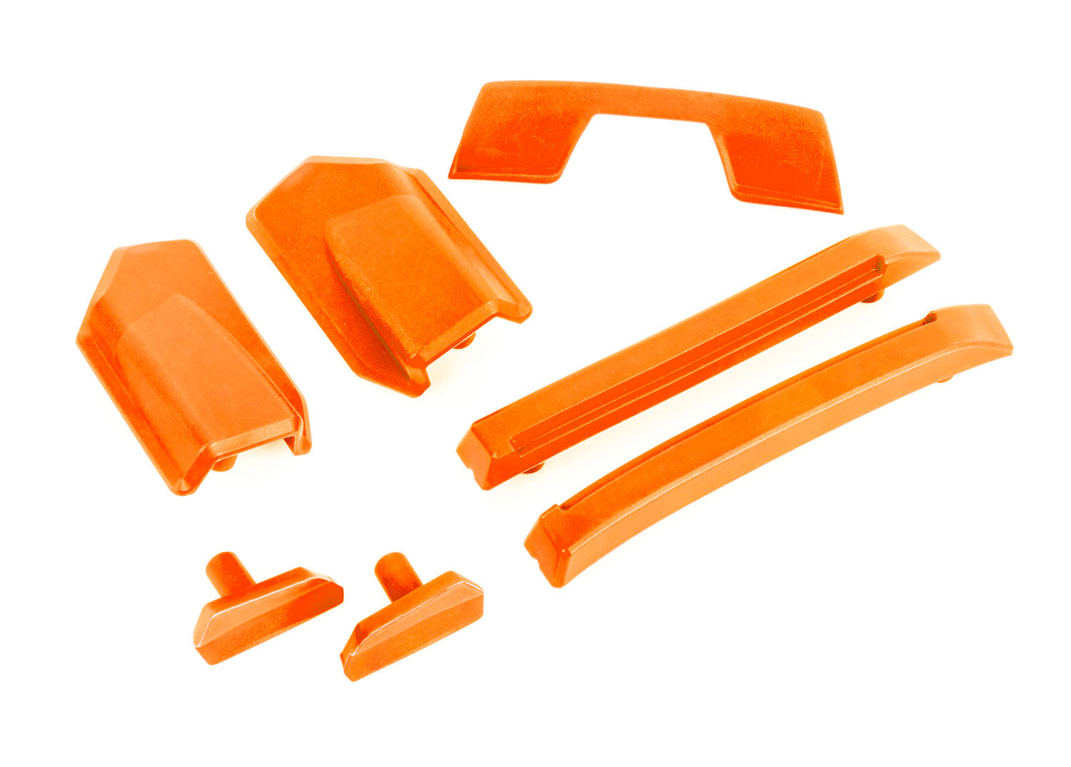 TRAXXAS 9510T Body reinforcement set, orange/ skid pads (roof) (fits #9511 body)