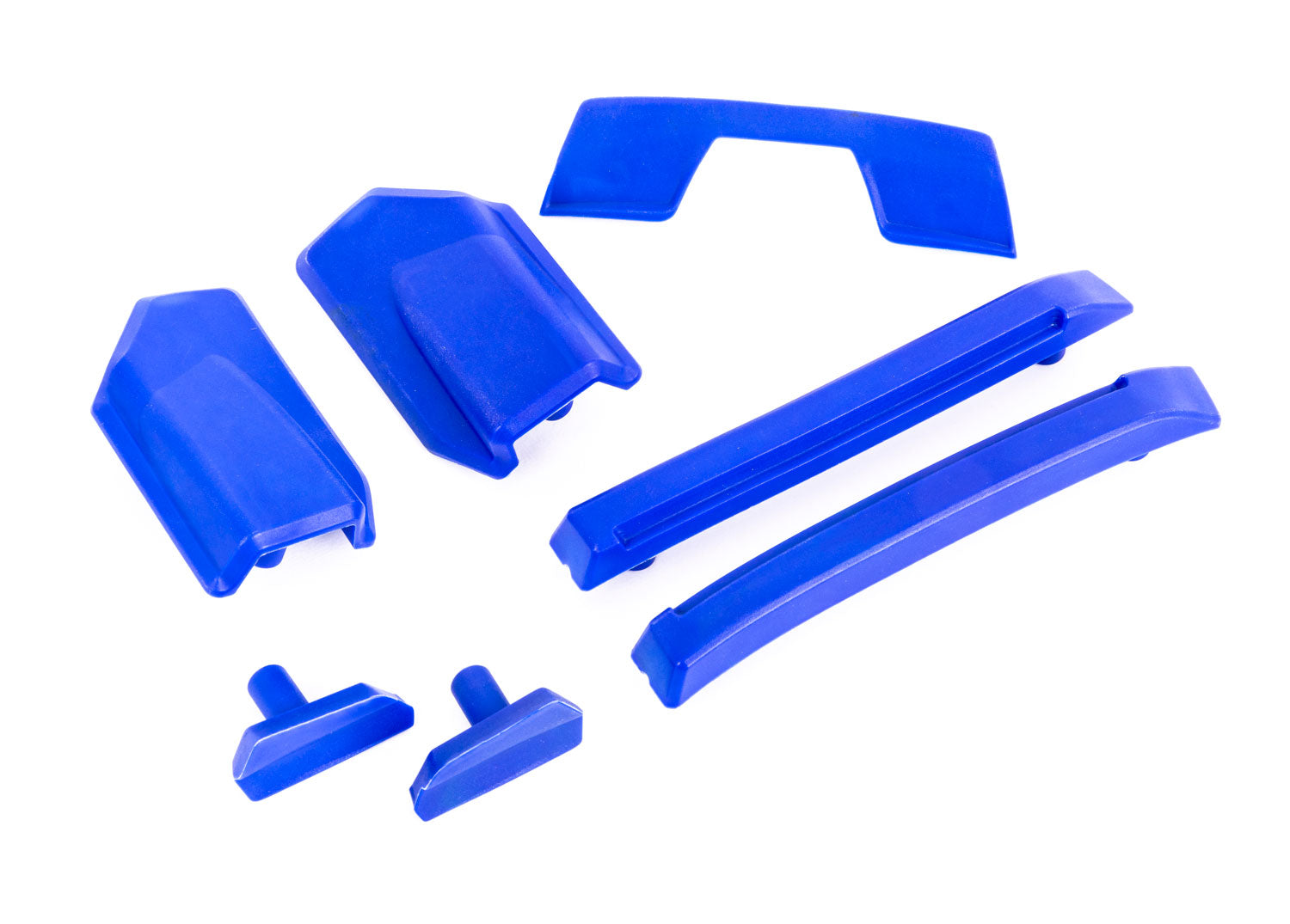 TRAXXAS 9510X Body reinforcement set, blue/ skid pads (roof) (fits #9511 body)