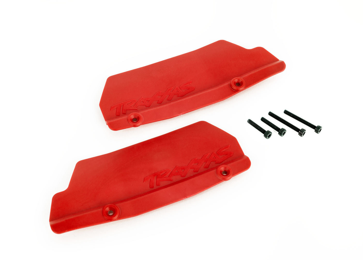 TRAXXAS 9519R Mud guards, rear, red (left and right)/ 3x15 CCS (2)/ 3x25 CCS (2)