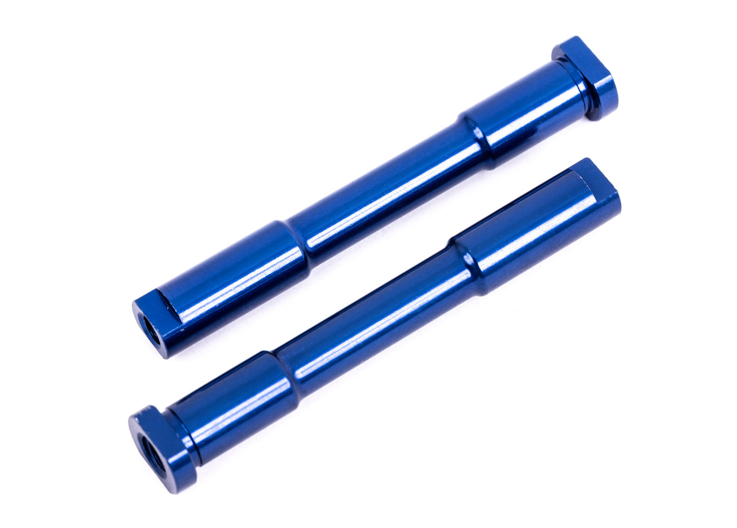 TRAXXAS 9525 Bellcrank posts, steering (aluminum, blue-anodized)