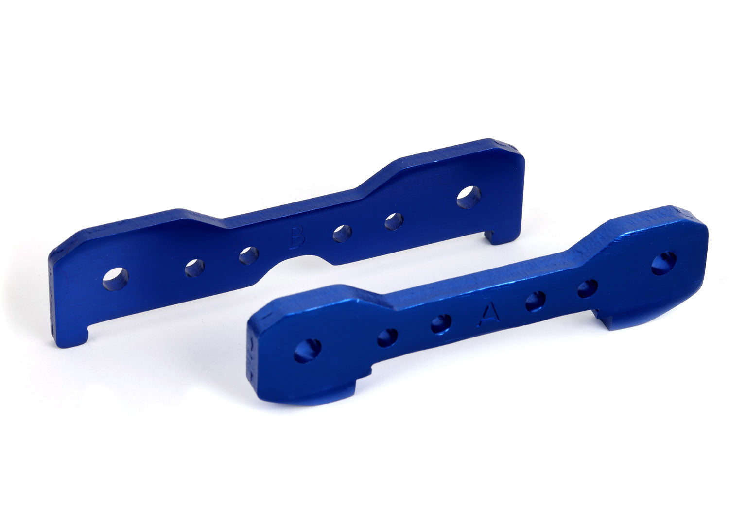TRAXXAS 9527 Tie bars, front, 6061-T6 aluminum (blue-anodized)