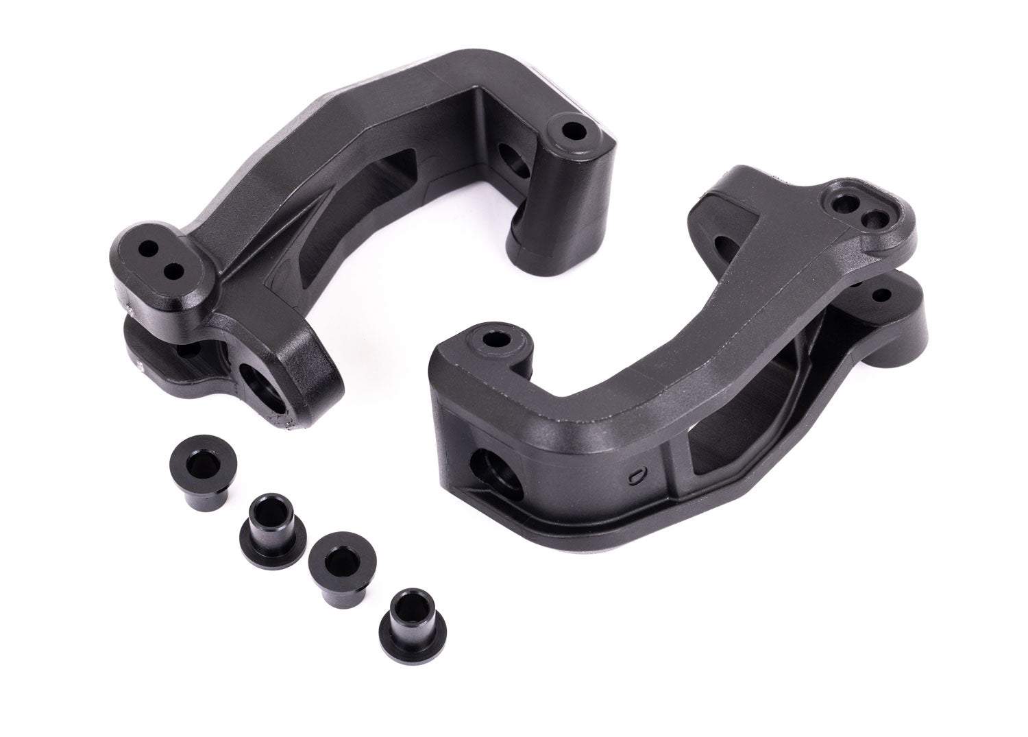 TRAXXAS 9532 Caster blocks (c-hub), left & right/ kingpin bushings (4)