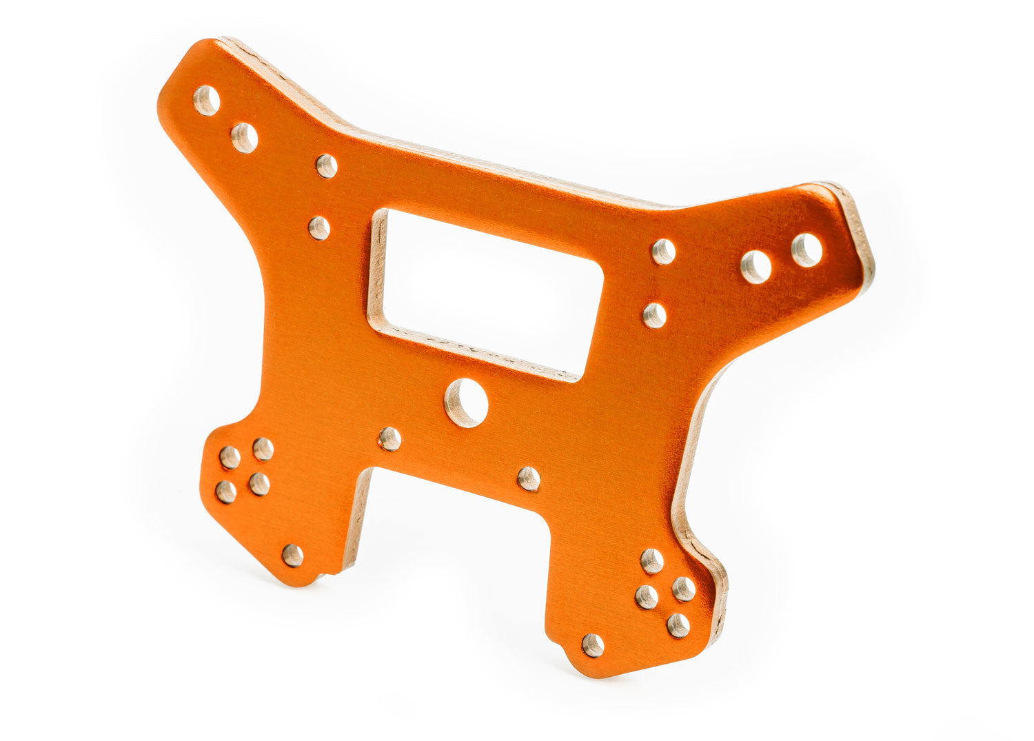TRAXXAS 9539T Shock tower, front, 6061-T6 aluminum (orange-anodized)
