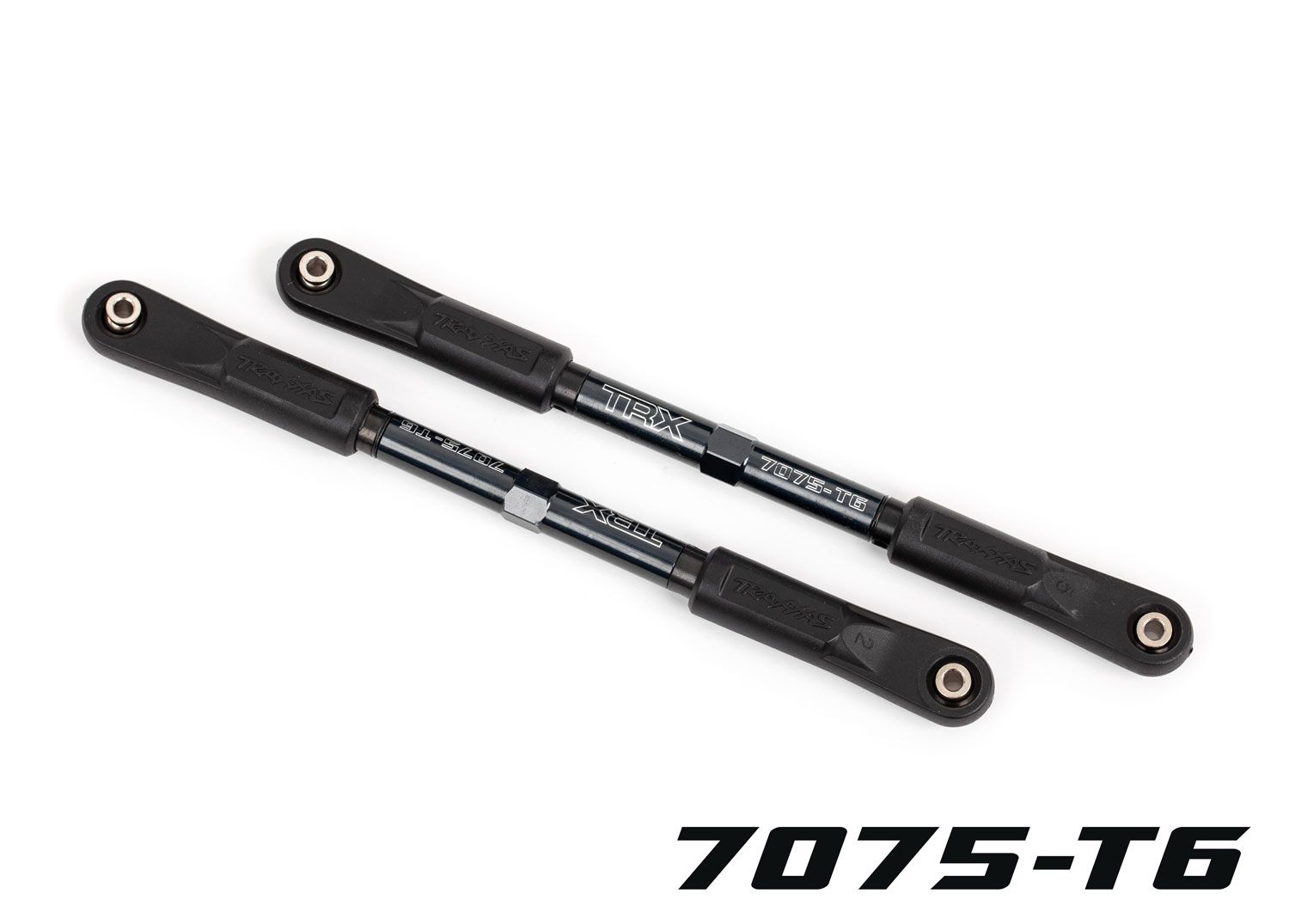 TRAXXAS 9548A Camber links, rear, Sledge® (TUBES dark titanium-anodized, 7075-T6 aluminum, stronger than titanium) (144mm) (2)/ rod ends, assembled with steel hollow balls (4)/ aluminum wrench, 8mm (1)