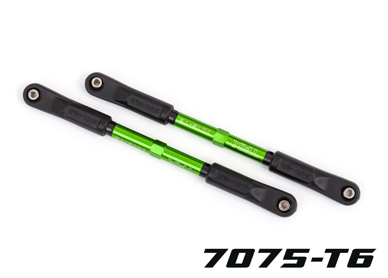 TRAXXAS 9548G Camber links, rear, Sledge® (TUBES green-anodized, 7075-T6 aluminum, stronger than titanium) (144mm) (2)/ rod ends, assembled with steel hollow balls (4)/ aluminum wrench, 8mm (1)