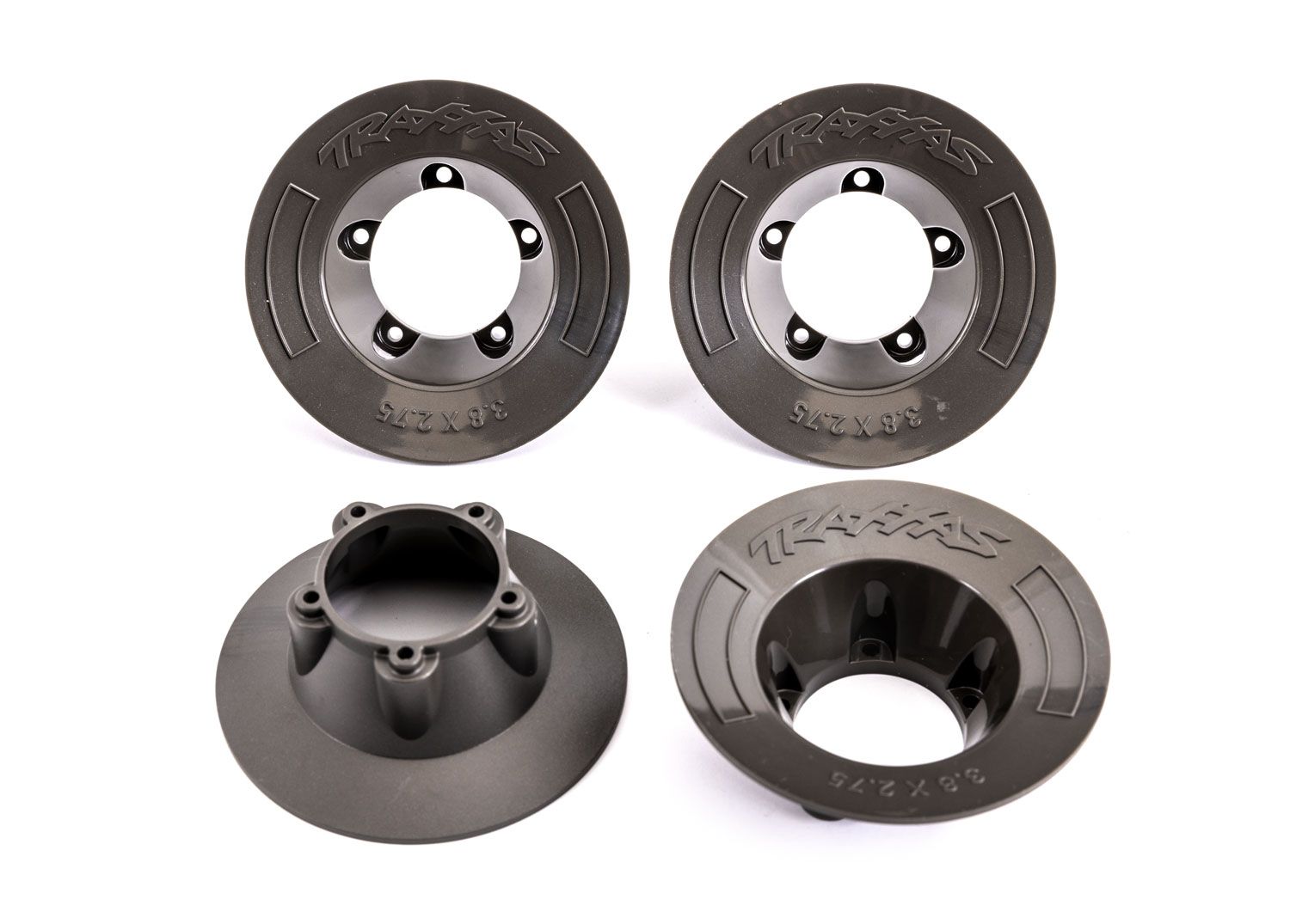 TRAXXAS 9569 Wheel covers, black (4) (fits #9572 wheels)
