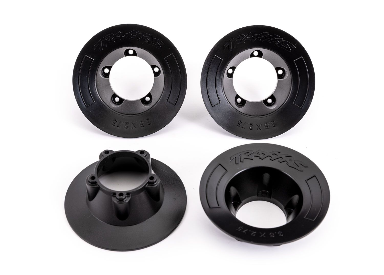 TRAXXAS 9569A Wheel covers, gray (4) (fits #9572 wheels)